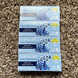 Natracare Tampons Non-Applicator Regular, 20 Pcs Pack.